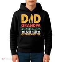 Funny Great Grandpa for Fathers Day Kids Hoodie thumb 4