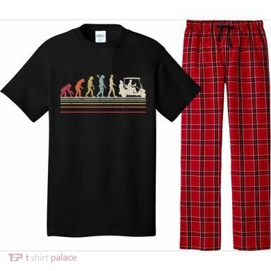 Funny Golf Gift Retro Style Evolution Of Man Pajama Set