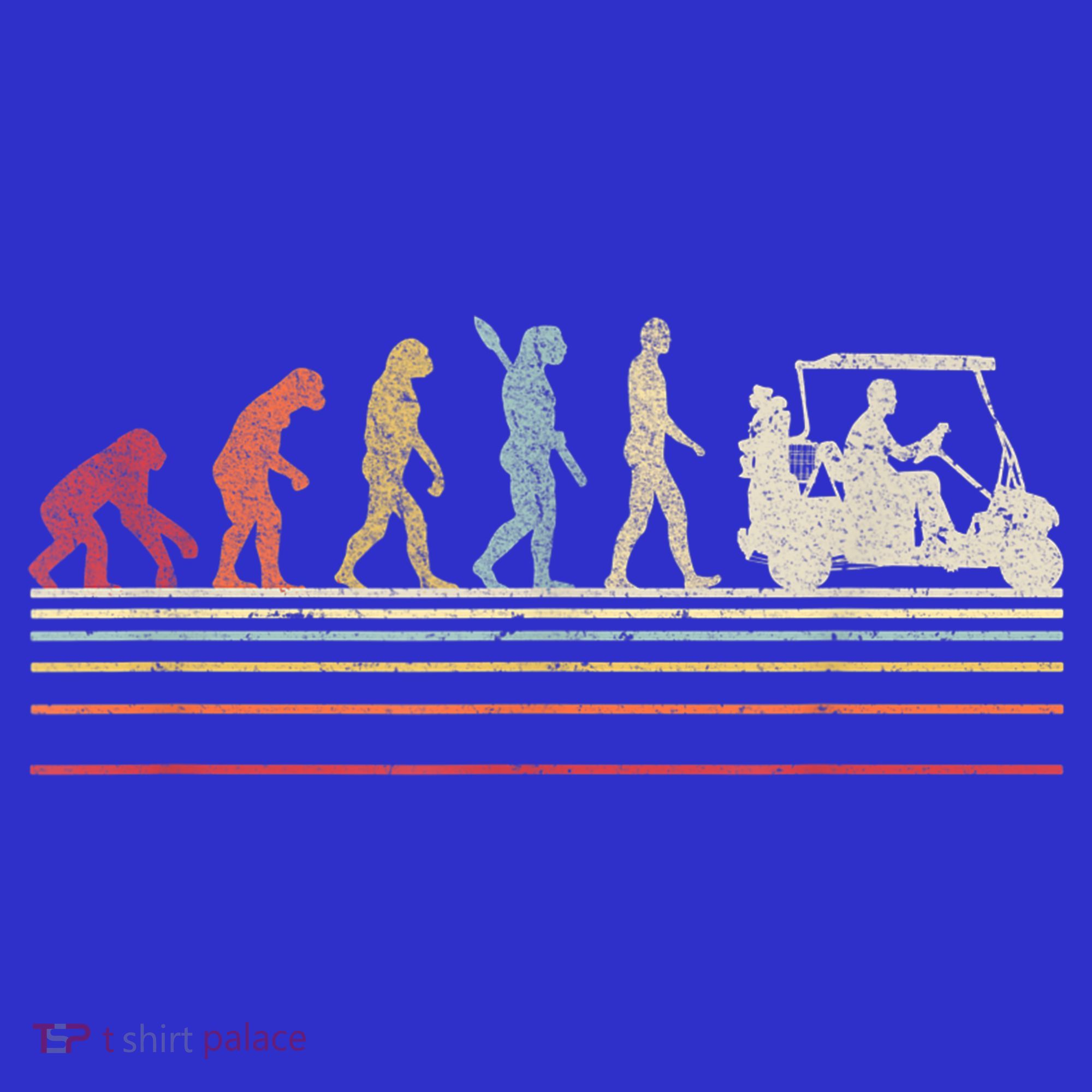 Funny Golf Gift Retro Style Evolution Of Man Hoodie
