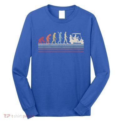 Funny Golf Gift Retro Style Evolution Of Man Long Sleeve Shirt