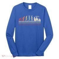 Funny Golf Gift Retro Style Evolution Of Man Long Sleeve Shirt thumb 0