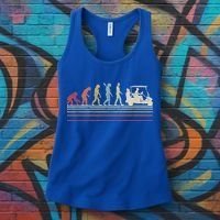Funny Golf Gift Retro Style Evolution Of Man Women's Tank Top thumb 3