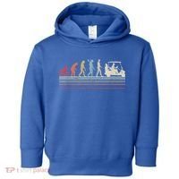 Funny Golf Gift Retro Style Evolution Of Man Toddler Hoodie thumb 0