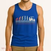 Funny Golf Gift Retro Style Evolution Of Man Tank Top thumb 3