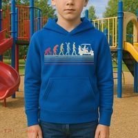 Funny Golf Gift Retro Style Evolution Of Man Kids Hoodie thumb 2