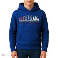Funny Golf Gift Retro Style Evolution Of Man Kids Hoodie thumb 4