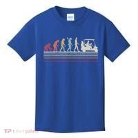 Funny Golf Gift Retro Style Evolution Of Man Kids T-Shirt thumb 0