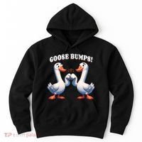 Funny Goose Goosebumps Silly Bumps Hoodie thumb 0