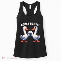 Funny Goose Goosebumps Silly Bumps Women's Tank Top thumb 0