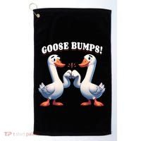 Funny Goose Goosebumps Silly Bumps Golf Towel thumb 0