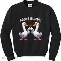 Funny Goose Goosebumps Silly Bumps Kids Sweatshirt thumb 0