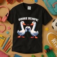 Funny Goose Goosebumps Silly Bumps Kids T-Shirt thumb 3