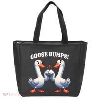 Funny Goose Goosebumps Silly Bumps Tote Bag thumb 0