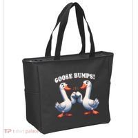 Funny Goose Goosebumps Silly Bumps Tote Bag thumb 2