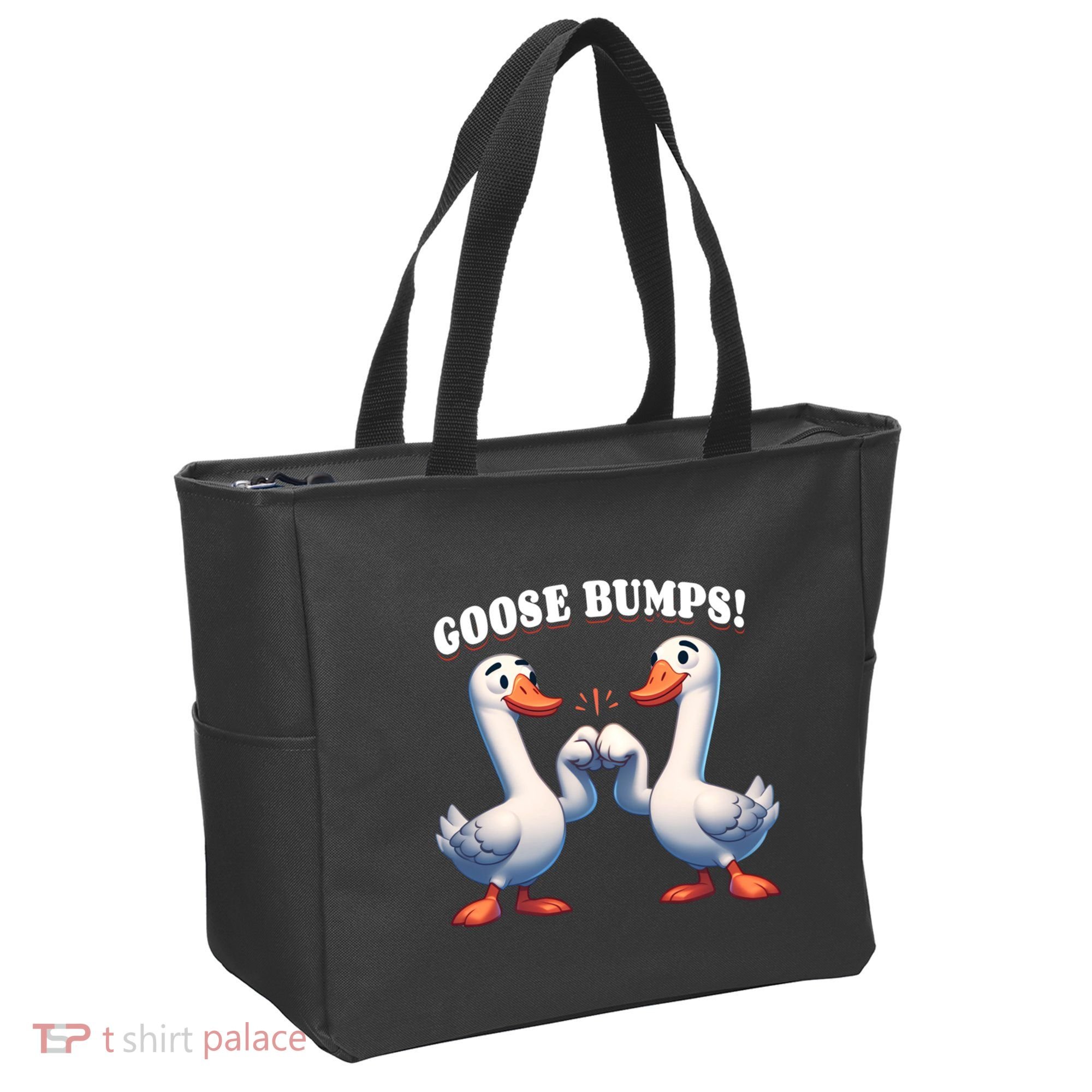 Funny Goose Goosebumps Silly Bumps Tote Bag
