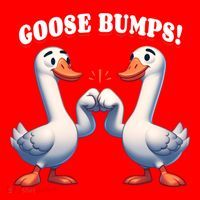 Funny Goose Goosebumps Silly Bumps Santa Hat thumb 1