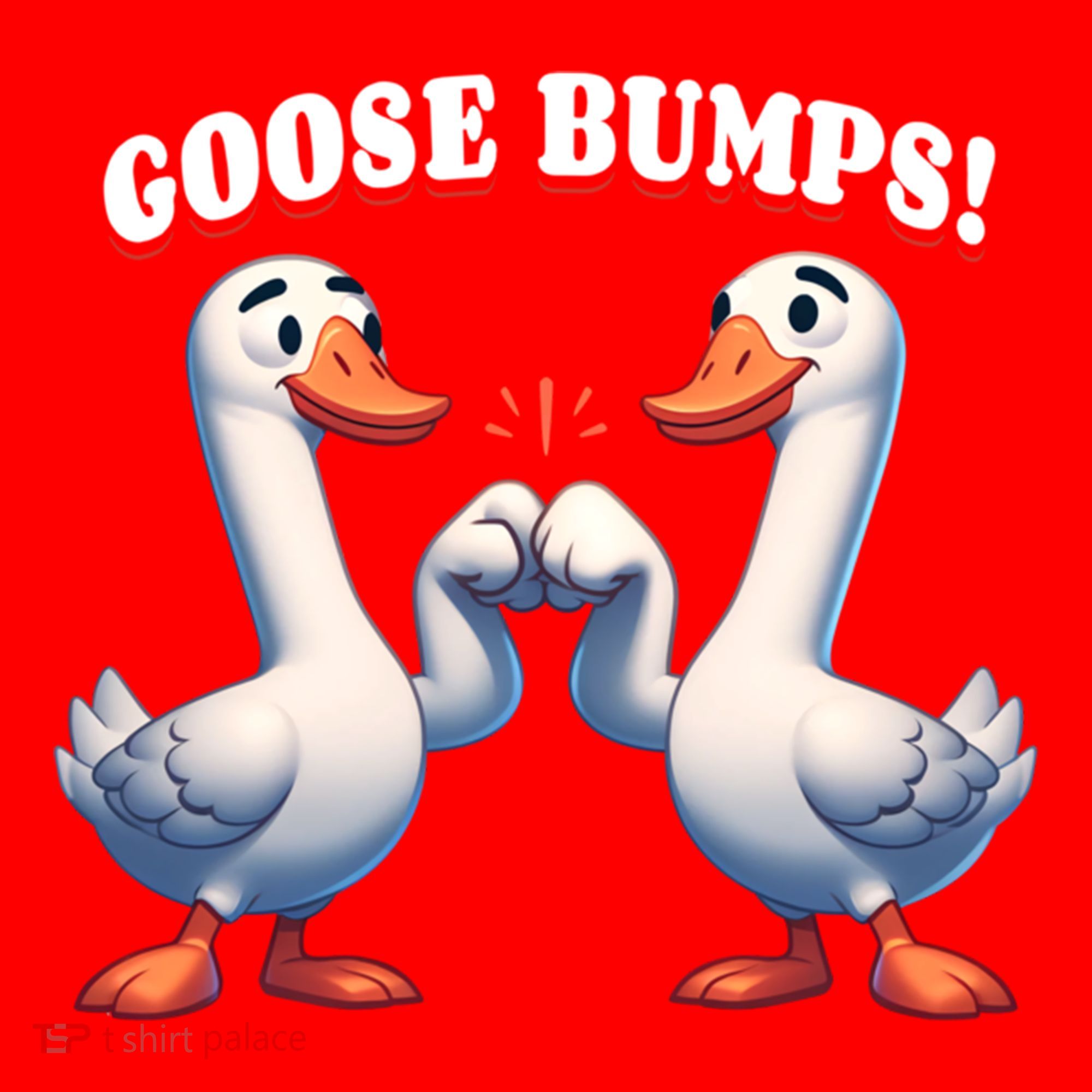 Funny Goose Goosebumps Silly Bumps Santa Hat