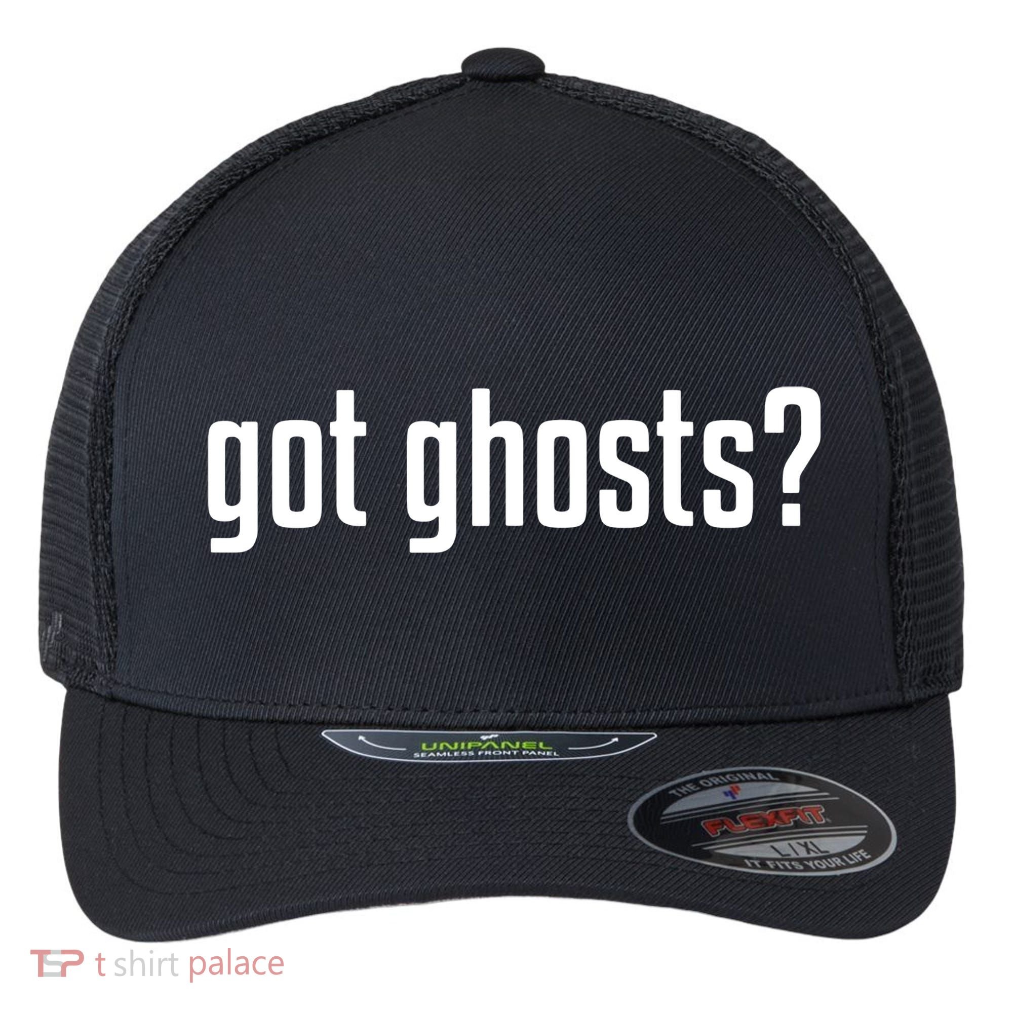 Funny Got Ghosts Paranormal Investigator Ghost Lover Flexfit Unipanel Trucker Cap