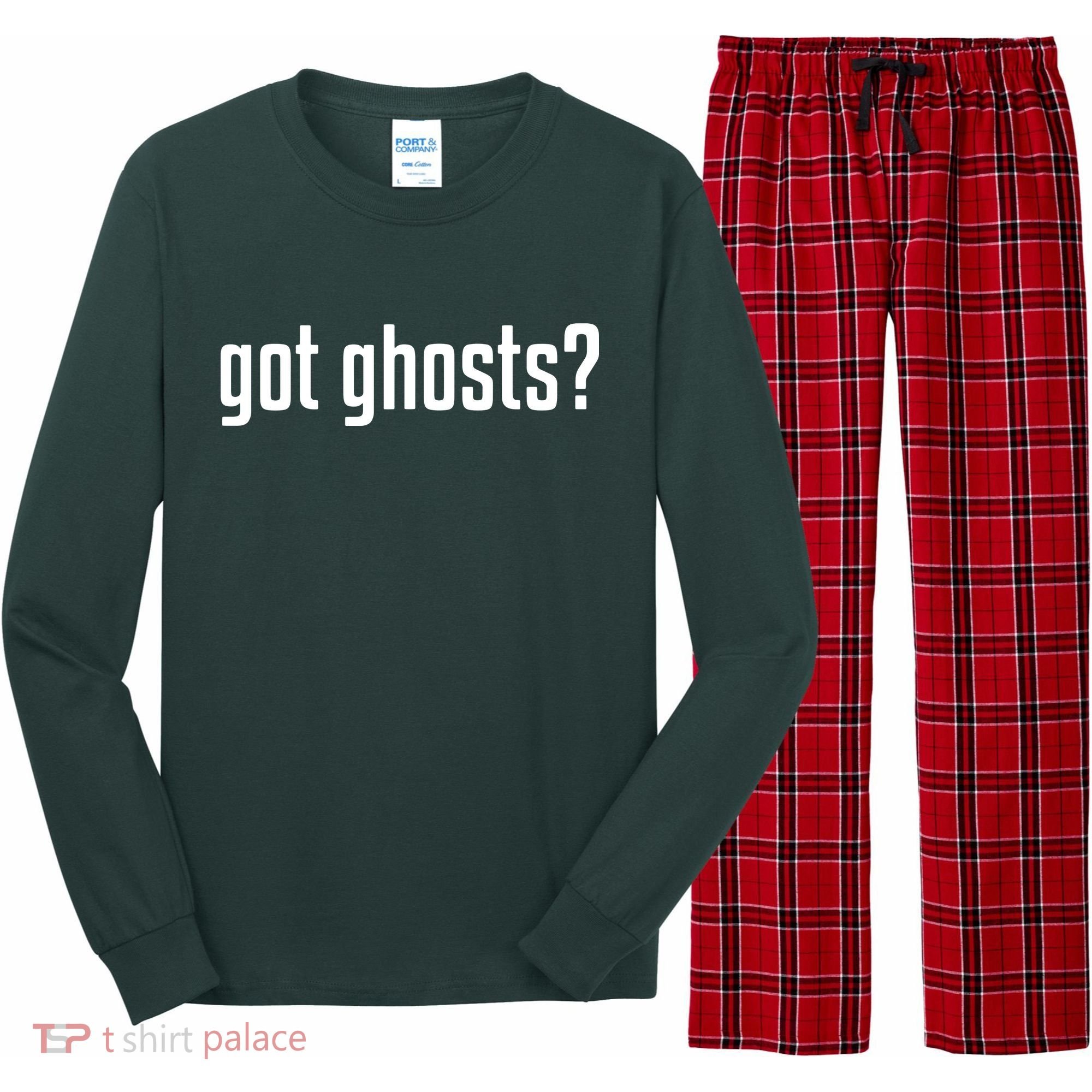 Funny Got Ghosts Paranormal Investigator Ghost Lover Long Sleeve Pajama Set