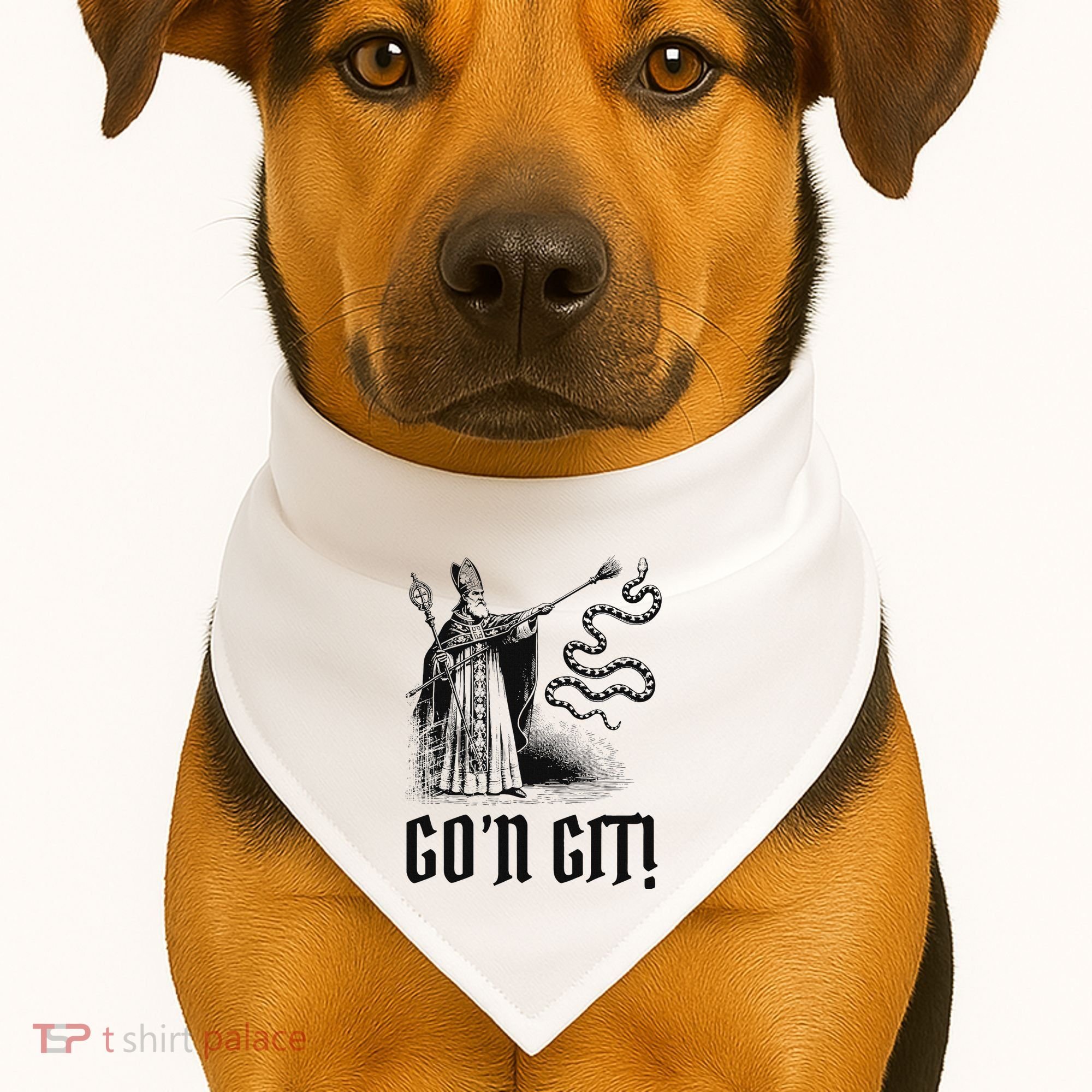 Funny GoN Git St Patrick USA-Made Doggie Bandana