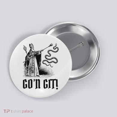 Funny GoN Git St Patrick Button