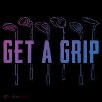 Funny Golfer Golfing Golf Get A Grip Golf Gift Doggie Tank thumb 4