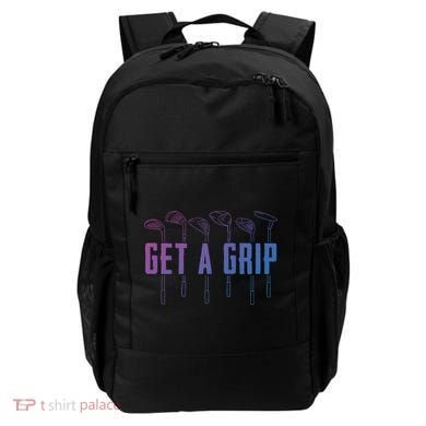 Funny Golfer Golfing Golf Get A Grip Golf Gift Backpack