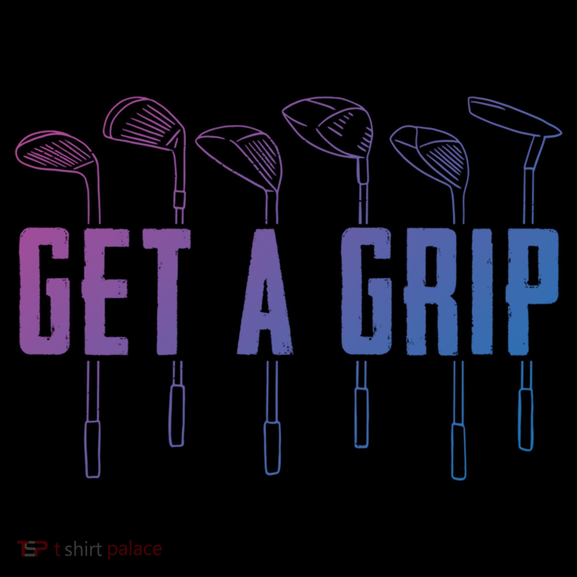 Funny Golfer Golfing Golf Get A Grip Golf Gift Bucket Hat