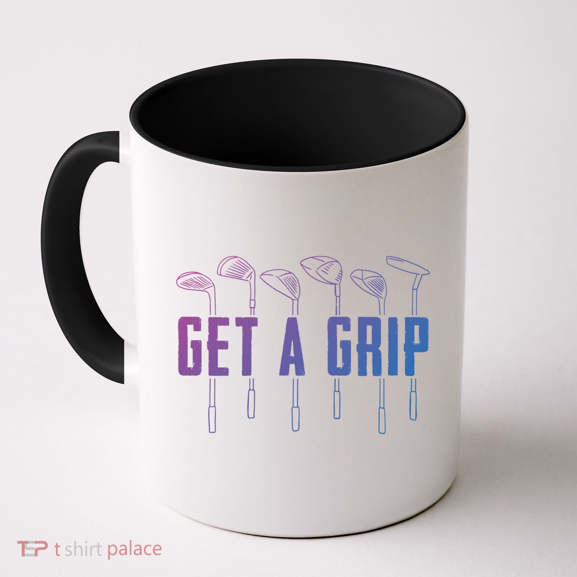 Funny Golfer Golfing Golf Get A Grip Golf Gift Coffee Mug