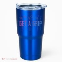 Funny Golfer Golfing Golf Get A Grip Golf Gift Tumbler thumb 0