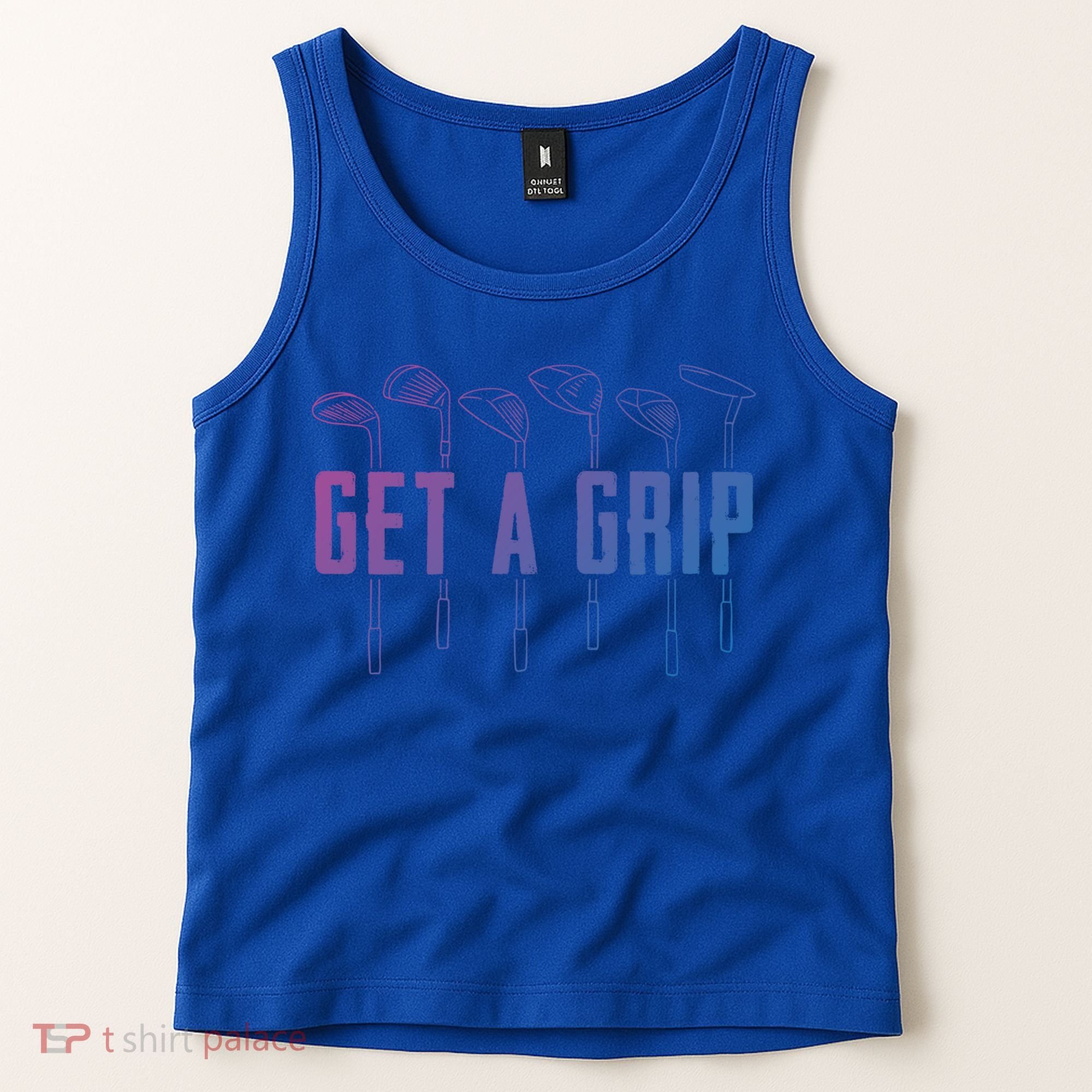 Funny Golfer Golfing Golf Get A Grip Golf Gift Tank Top