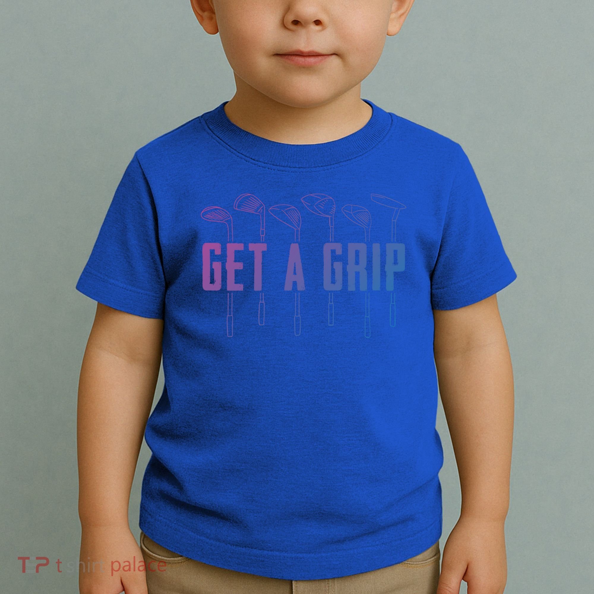 Funny Golfer Golfing Golf Get A Grip Golf Gift Toddler T-Shirt