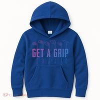 Funny Golfer Golfing Golf Get A Grip Golf Gift Kids Hoodie thumb 0