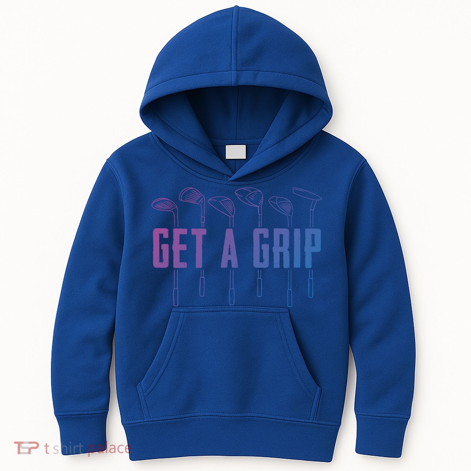 Funny Golfer Golfing Golf Get A Grip Golf Gift Kids Hoodie