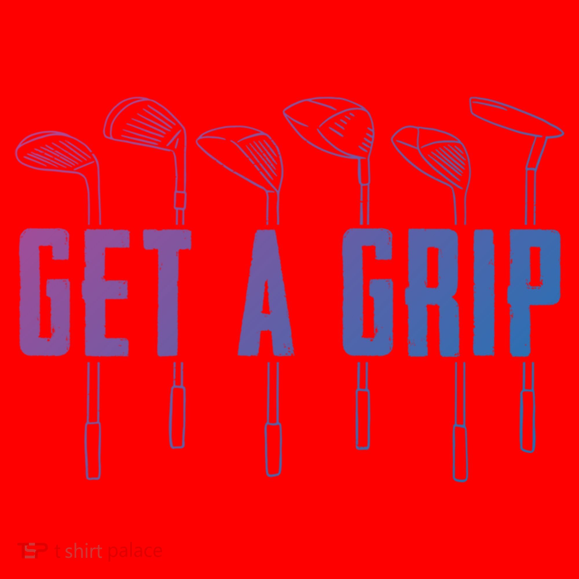 Funny Golfer Golfing Golf Get A Grip Golf Gift Santa Hat