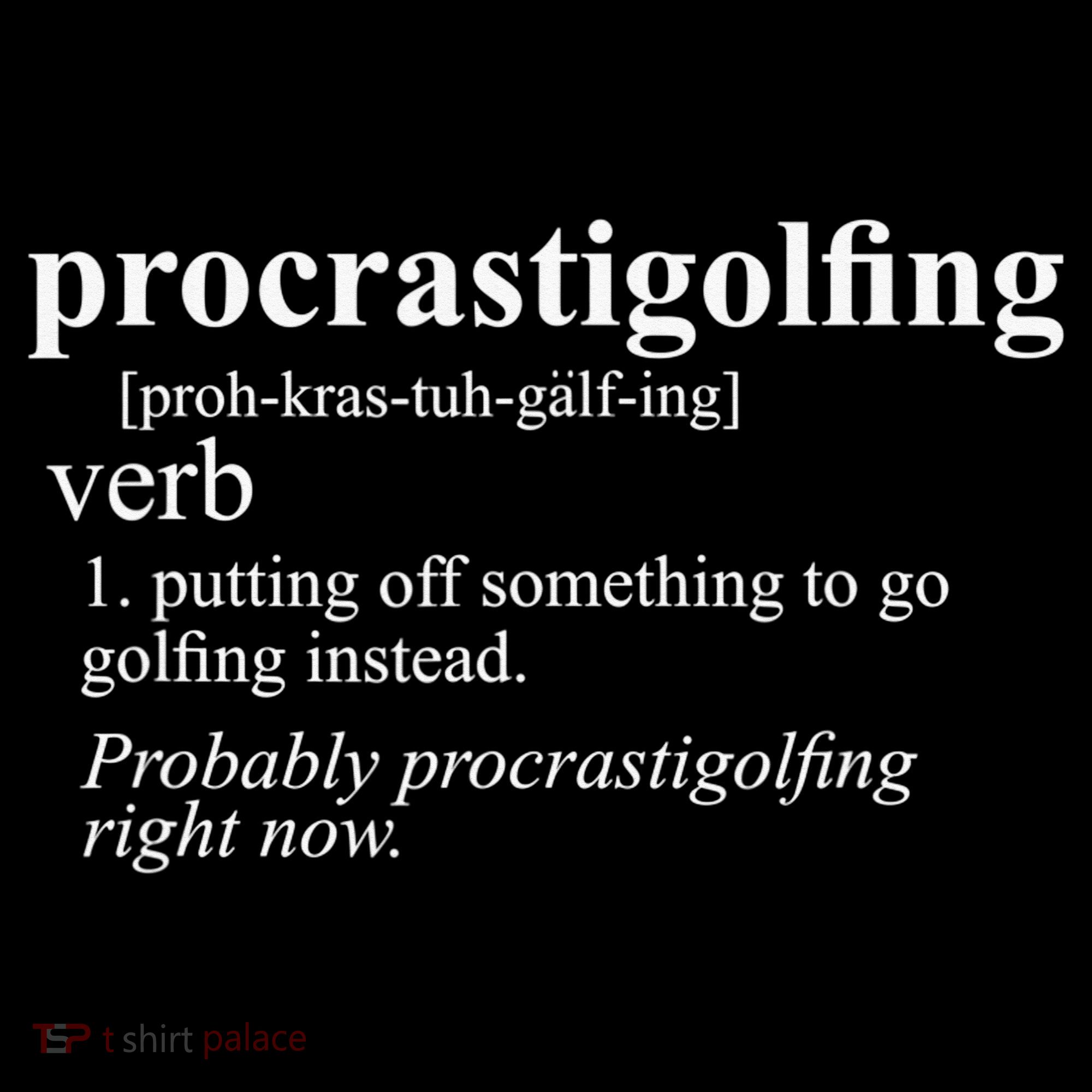 Funny Golf Gifts Procrastigolfing Golfing Lover Women's Hoodie