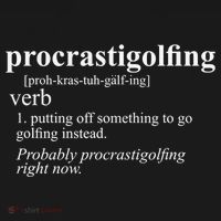 Funny Golf Gifts Procrastigolfing Golfing Lover Mousepad thumb 1