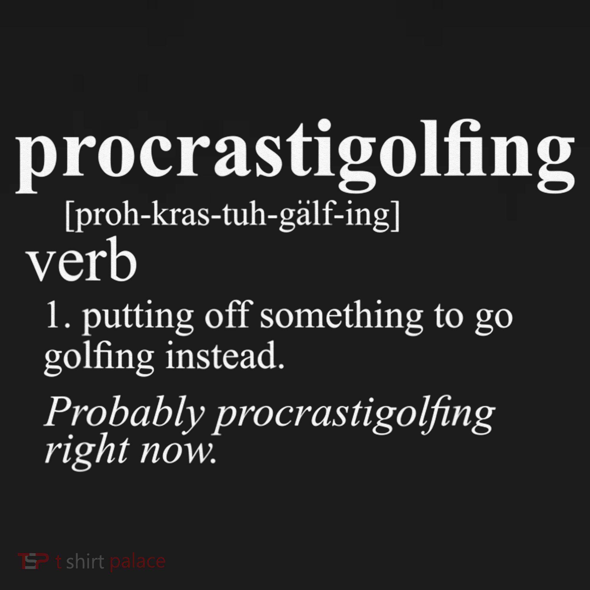 Funny Golf Gifts Procrastigolfing Golfing Lover Women's Tank Top