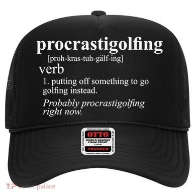 Funny Golf Gifts Procrastigolfing Golfing Lover Hat