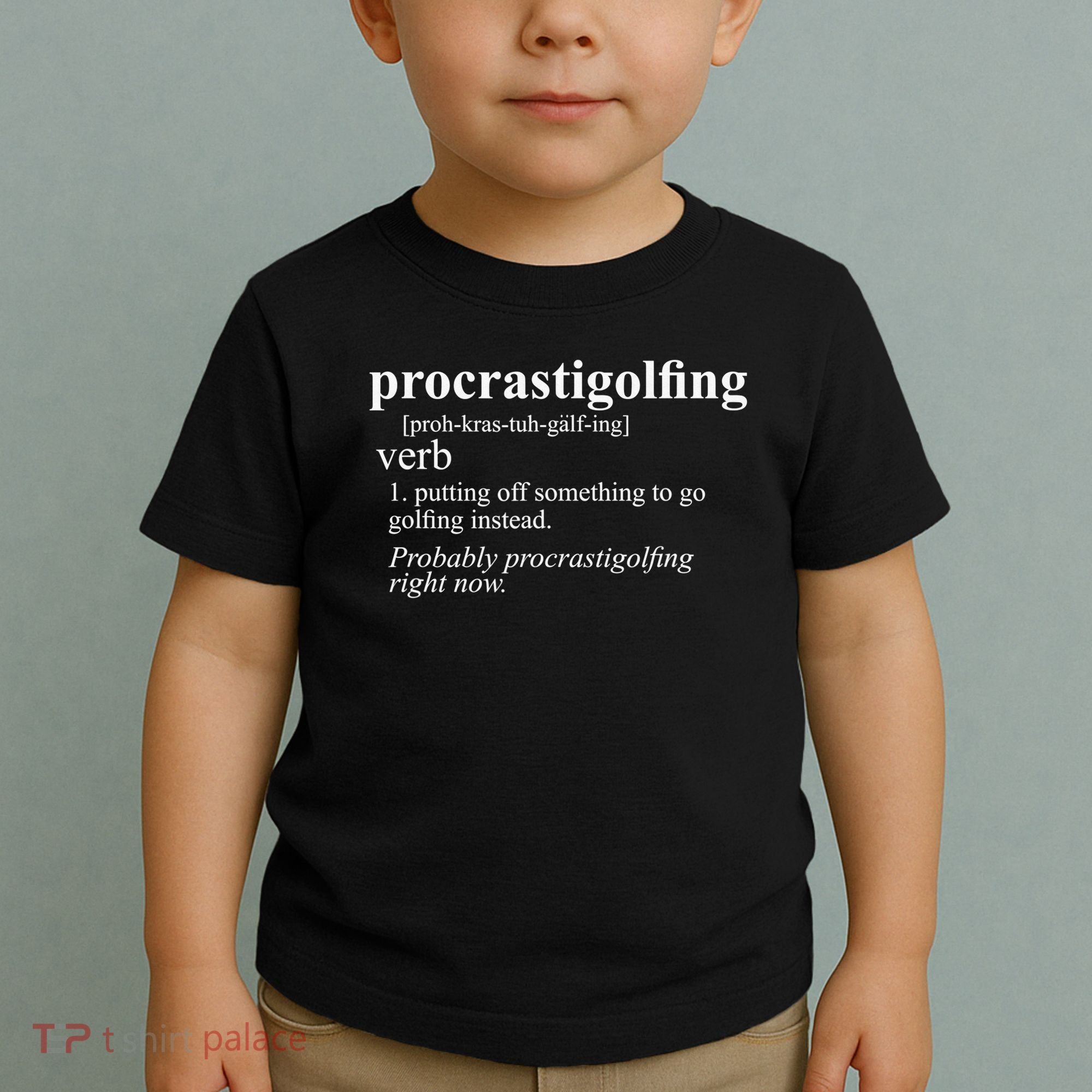 Funny Golf Gifts Procrastigolfing Golfing Lover Toddler T-Shirt