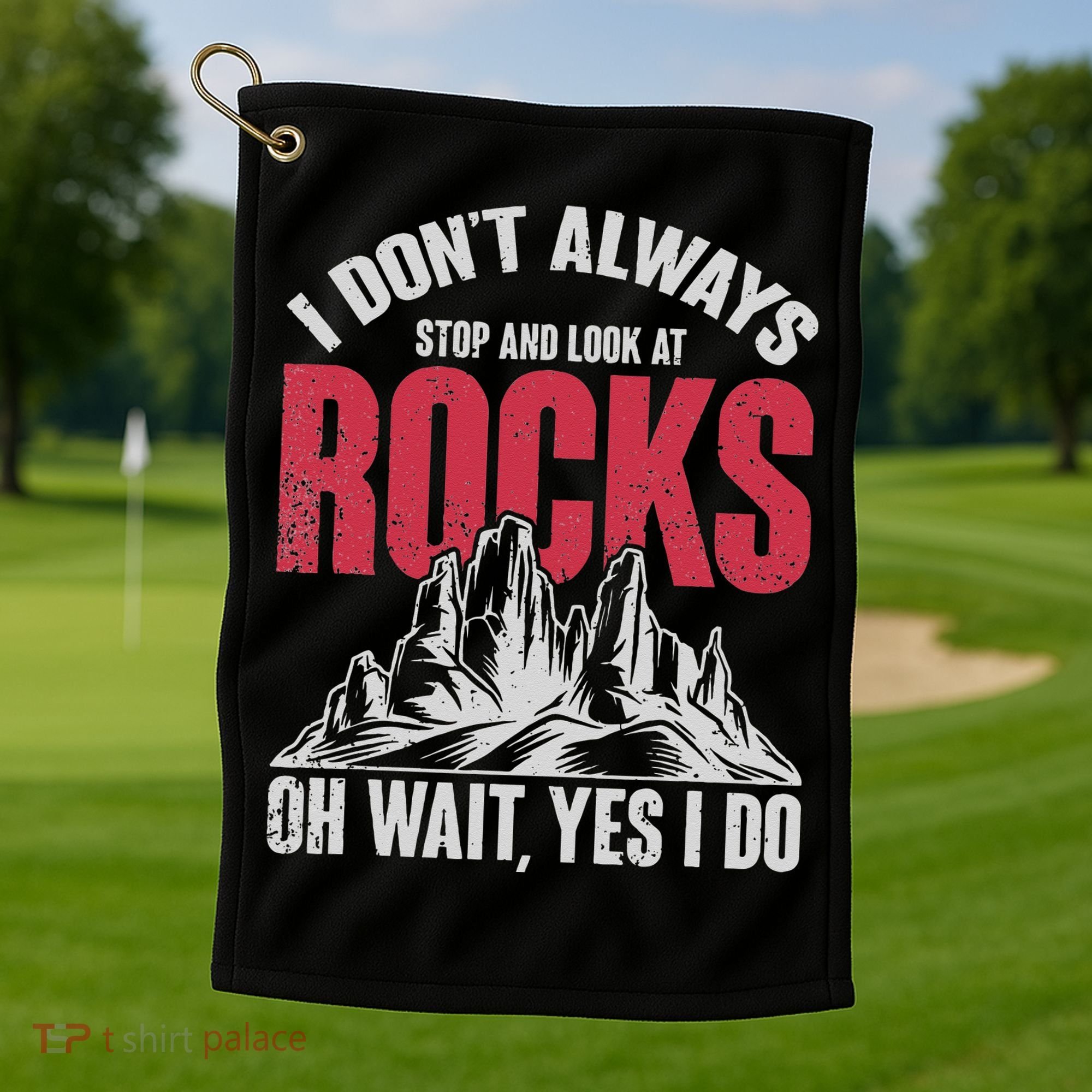 Funny Geologist Gift Professor Rock Collector Geology Golf Towel