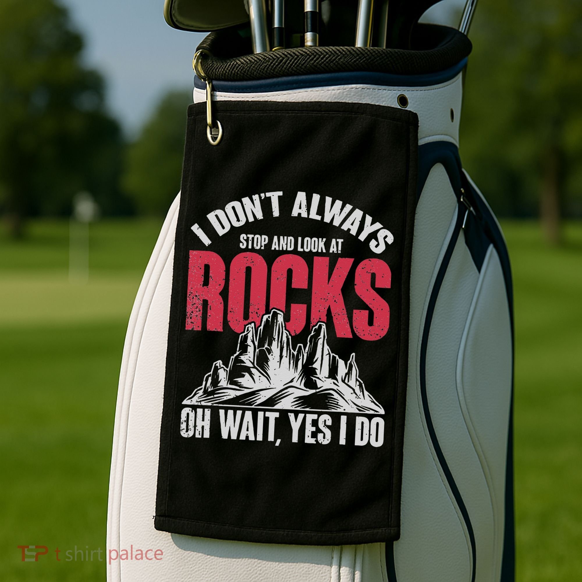 Funny Geologist Gift Professor Rock Collector Geology Golf Towel