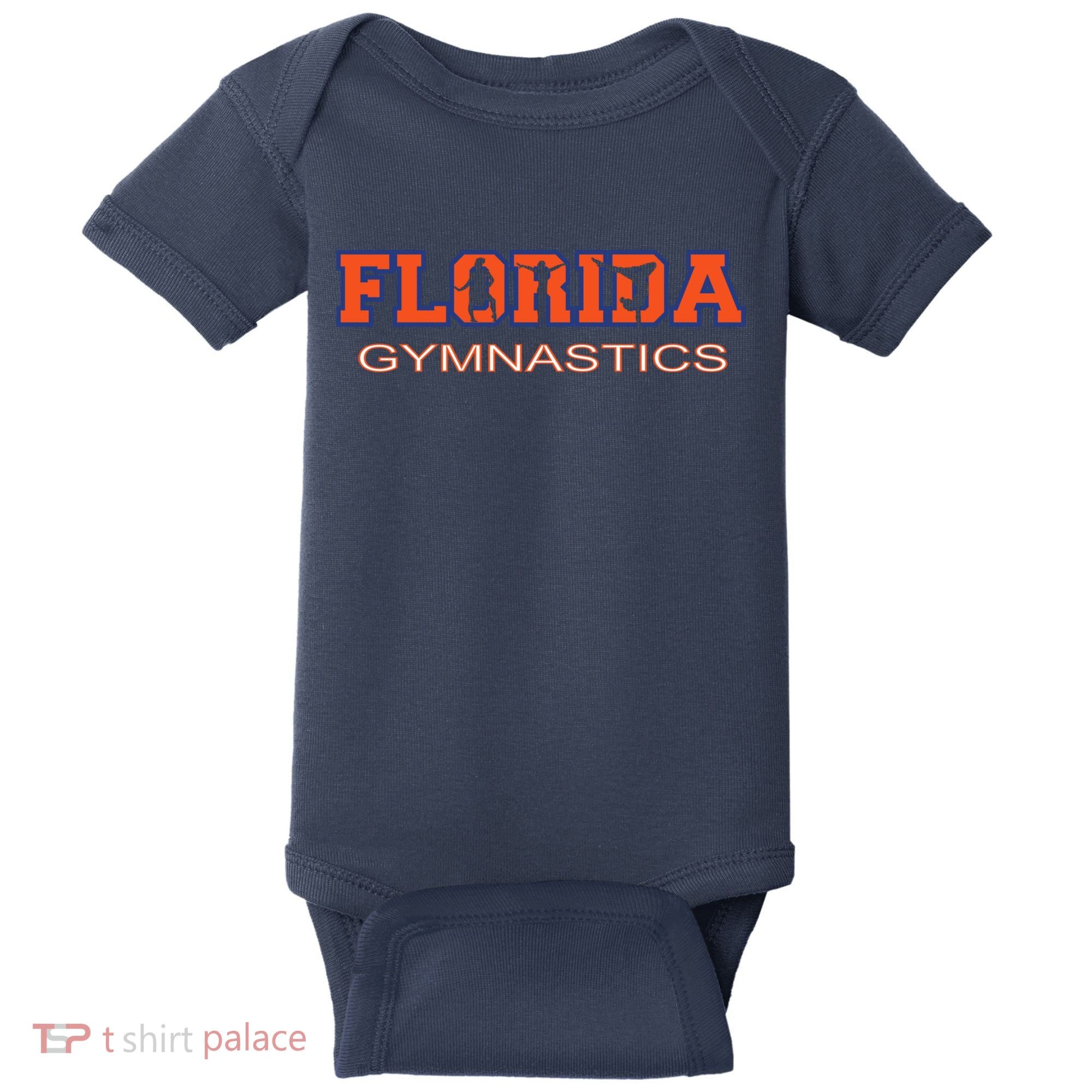 Florida Gymnastics Girl Tumbling Gear Gymnast Aerobic Dance Baby Bodysuit