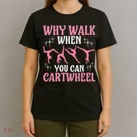 Funny Gymnastics Gymnast Gift For Girls Wo Cool Cartwheel T-Shirt thumb 4
