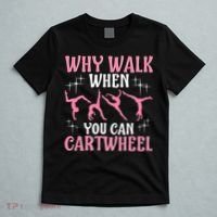 Funny Gymnastics Gymnast Gift For Girls Wo Cool Cartwheel T-Shirt thumb 5