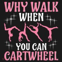 Funny Gymnastics Gymnast Gift For Girls Wo Cool Cartwheel T-Shirt thumb 7