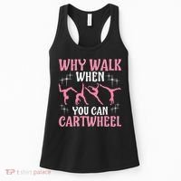 Funny Gymnastics Gymnast Gift For Girls Wo Cool Cartwheel Women's Tank Top thumb 0