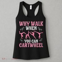 Funny Gymnastics Gymnast Gift For Girls Wo Cool Cartwheel Women's Tank Top thumb 3