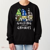 funny Golf Gnomes Golfing with My Gnomies for Golfer Women's Sweatshirt thumb 0