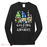 funny Golf Gnomes Golfing with My Gnomies for Golfer Long Sleeve Shirt thumb 0